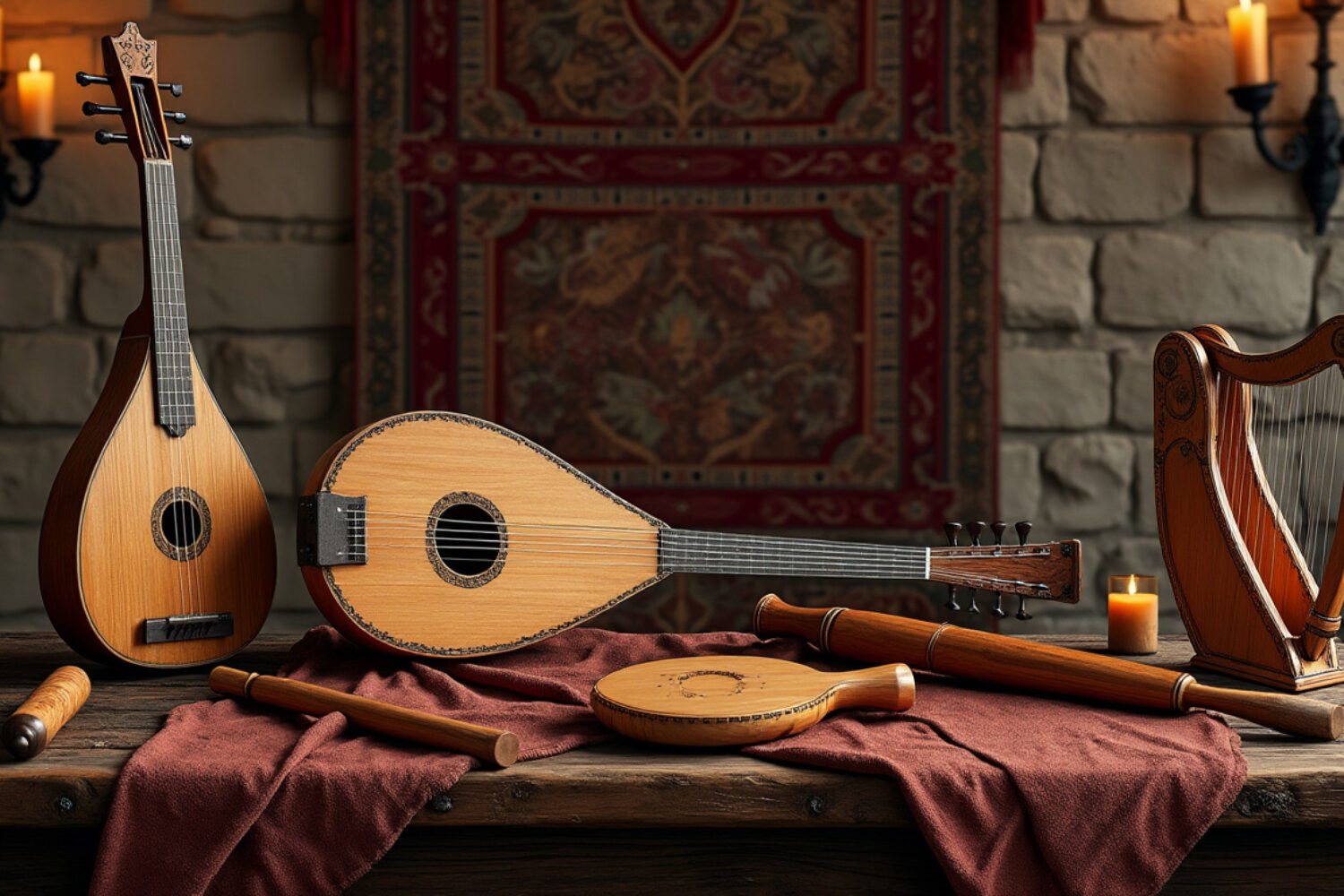 À quoi ressemblaient les instruments de musique au Moyen Âge ?