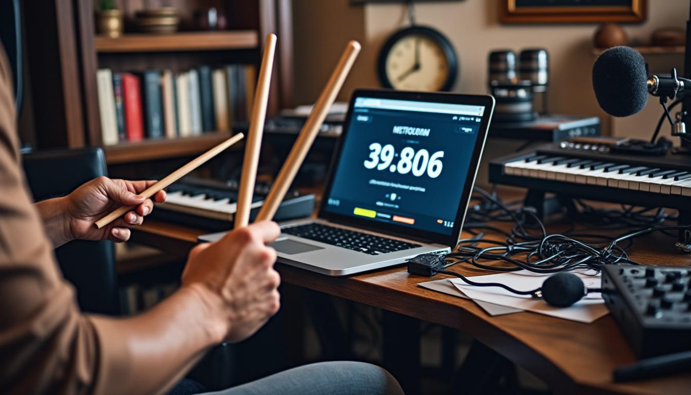 découvrez comment utiliser un métronome en ligne pour améliorer votre sens du rythme et optimiser vos séances de travail musical.