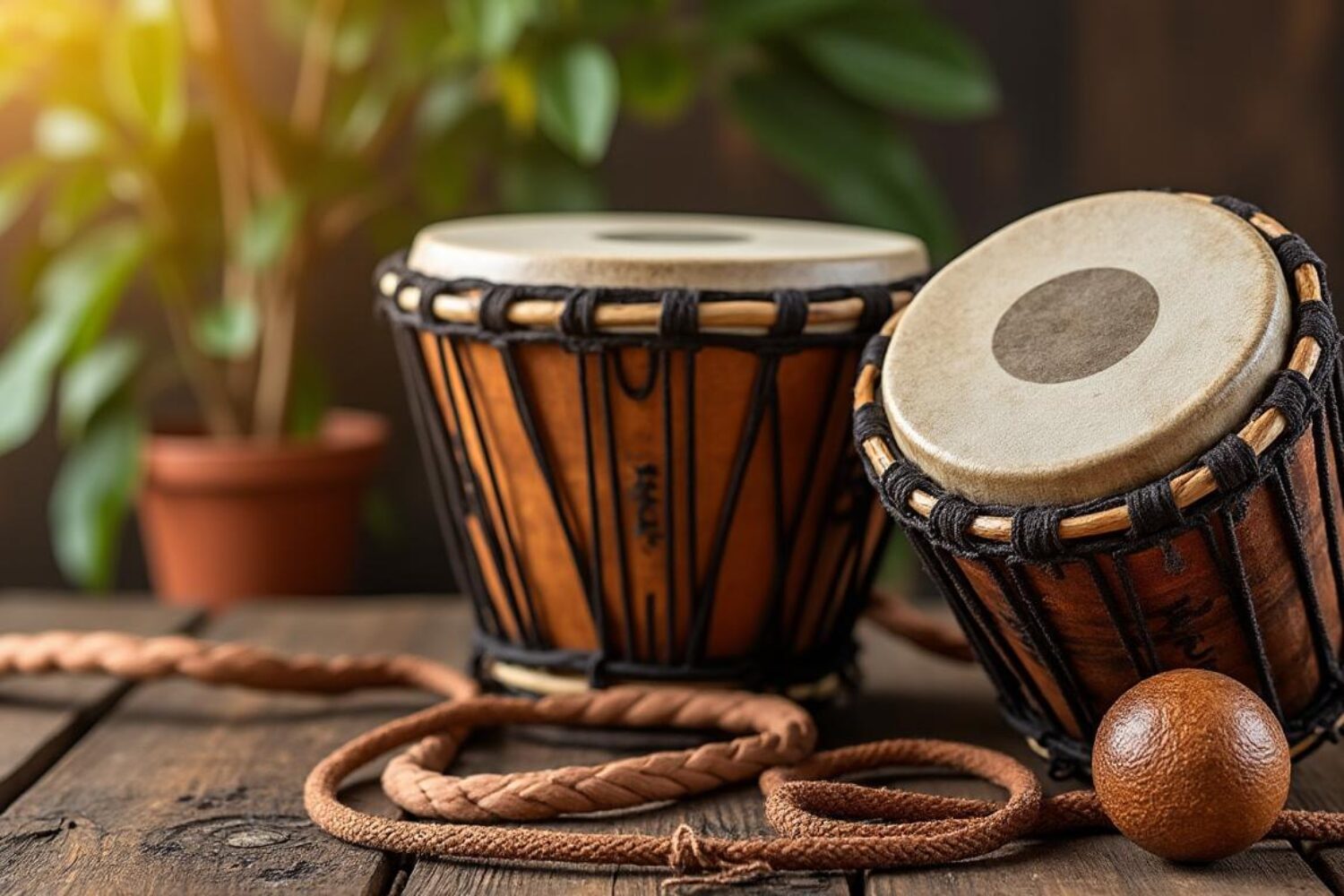 Le petit tambour africain, du djembé au bendir