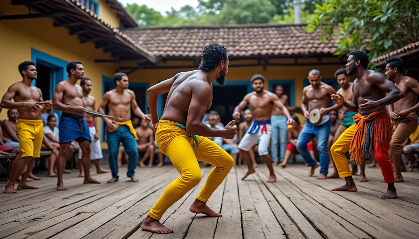 découvrez la musique de la capoeira, avec le berimbau, l'atabaque et les chansons rituelles qui rythment cette danse afro-brésilienne pleine d'histoire et de culture.