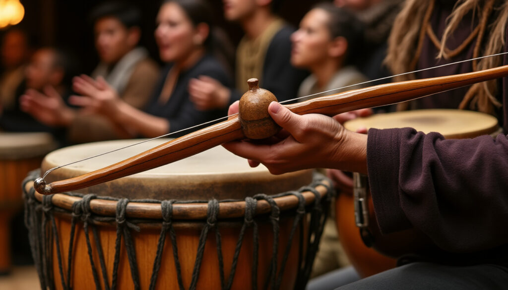 découvrez la musique traditionnelle de la capoeira, mettant en avant le berimbau, l'atabaque et les chants rituels qui rythment cette danse brésilienne emblématique.
