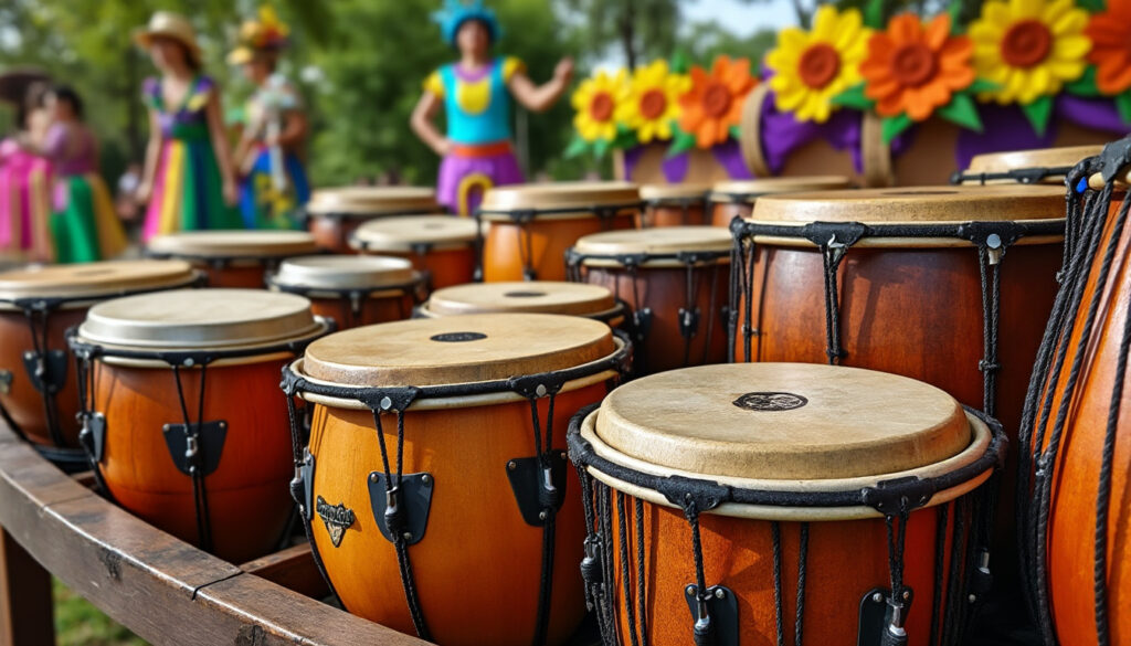 découvrez les tambours brésiliens essentiels de la samba : surdo, caixa, repinique et bien d'autres, leurs rythmes vibrants et leur rôle dans la musique traditionnelle brésilienne.