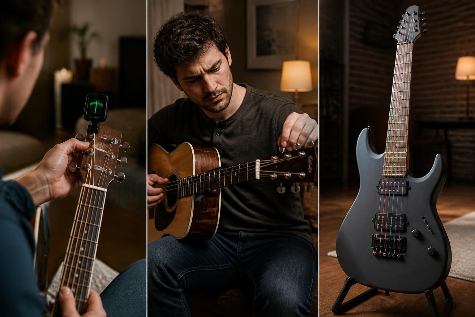 découvrez comment accorder votre guitare facilement, que ce soit avec un accordeur électronique, à l'oreille, ou en explorant différents accordages pour enrichir votre jeu.