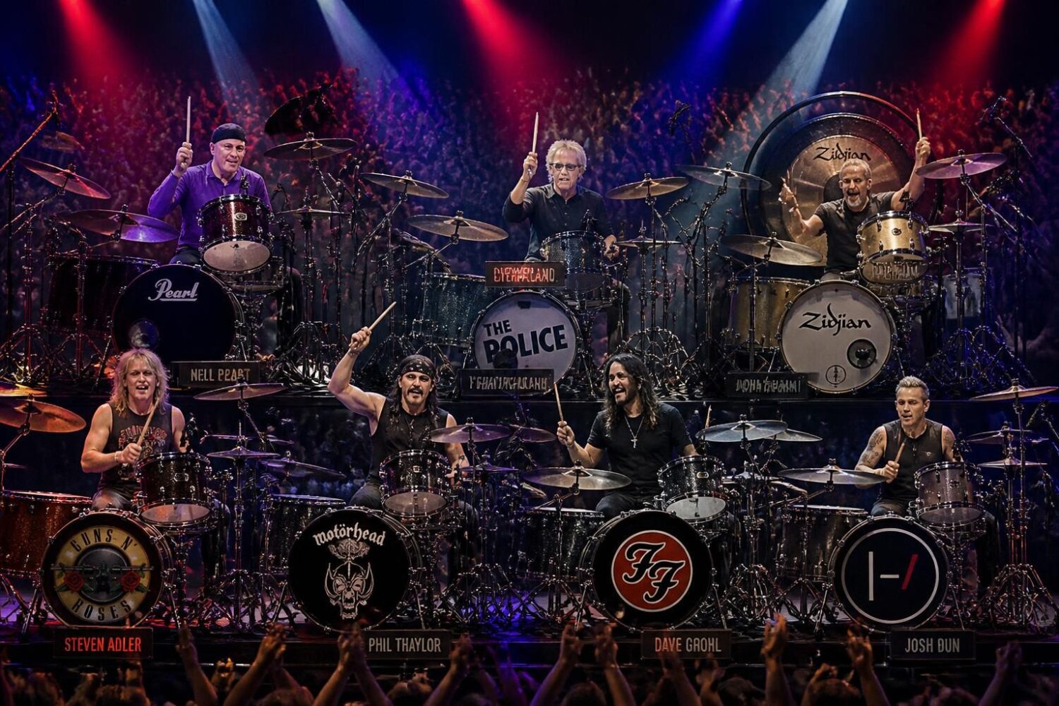Les meilleurs batteurs de tous les temps : les légendes du rock et au-delà