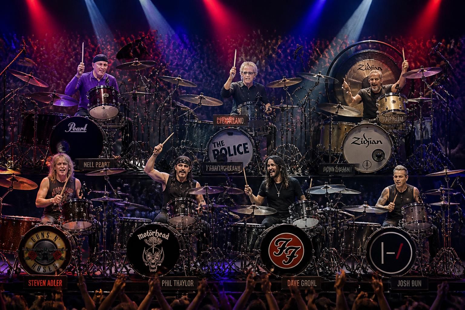 découvrez les meilleurs batteurs de tous les temps, véritables légendes du rock et d'autres genres musicaux qui ont marqué l'histoire par leur talent et leur influence.
